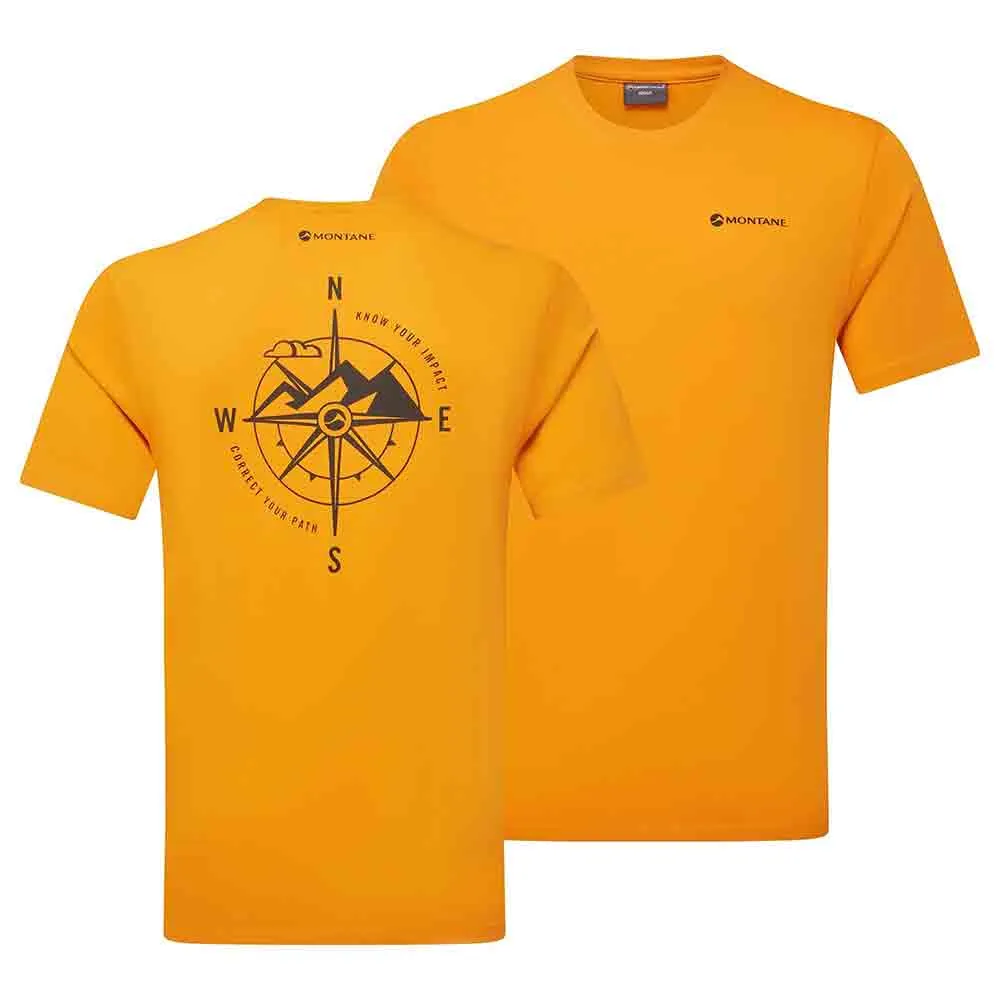男裝 100% 有機棉 T-Shirt Impact Compass T-Shirt
