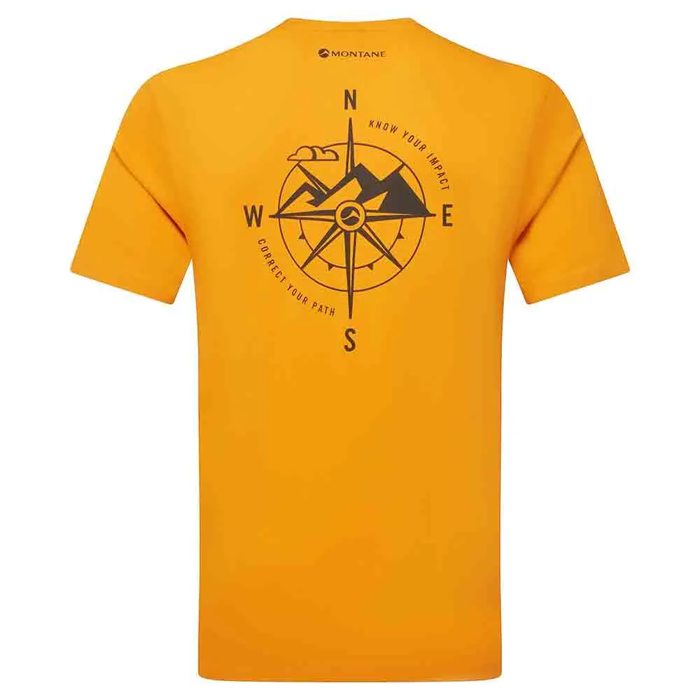 男裝 100% 有機棉 T-Shirt Impact Compass T-Shirt