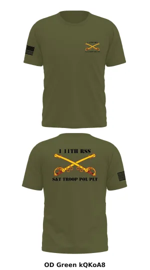 1 11th rss s&t troop pol plt Store 1 Core Men's SS Performance Tee - kQKoA8