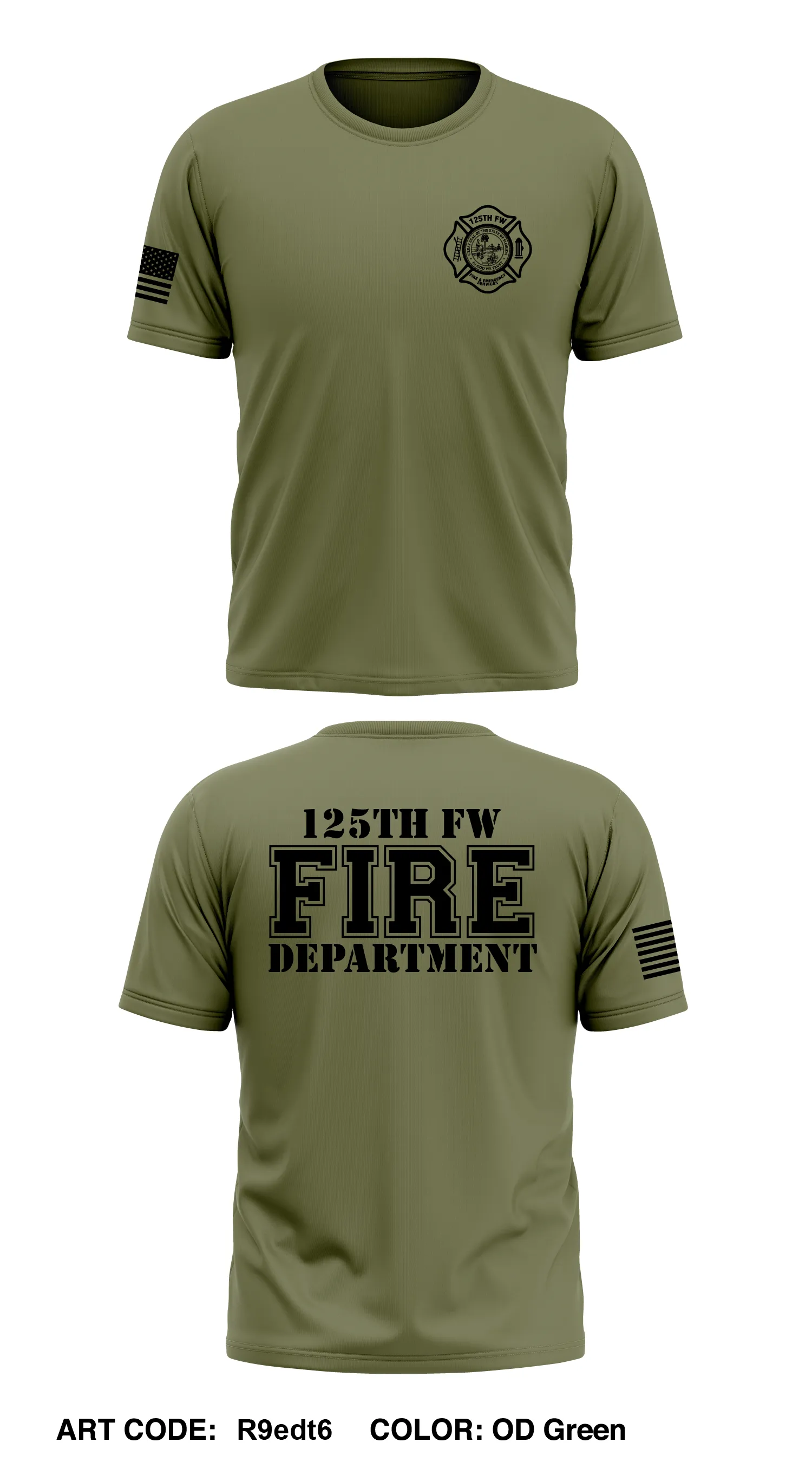 125th Fire & Emergency Services  Store 1 Core Men's SS Performance Tee - R9edt6