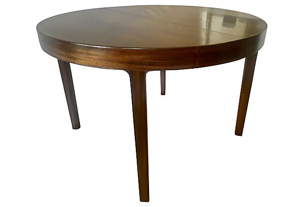 1940s French Mahogany Extension Table - SHIPPING not included