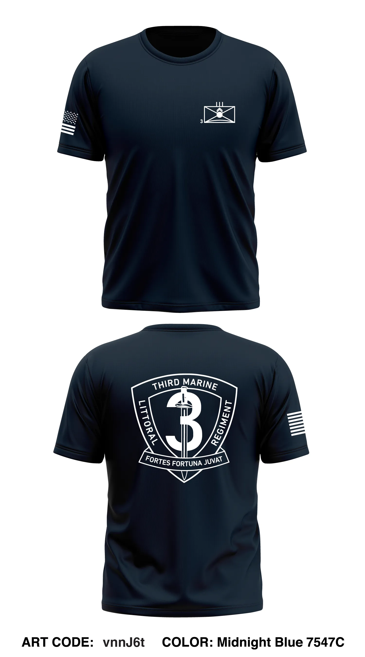 3D Marine Littoral Regiment Core Men's SS Performance Tee - vnnJ6t