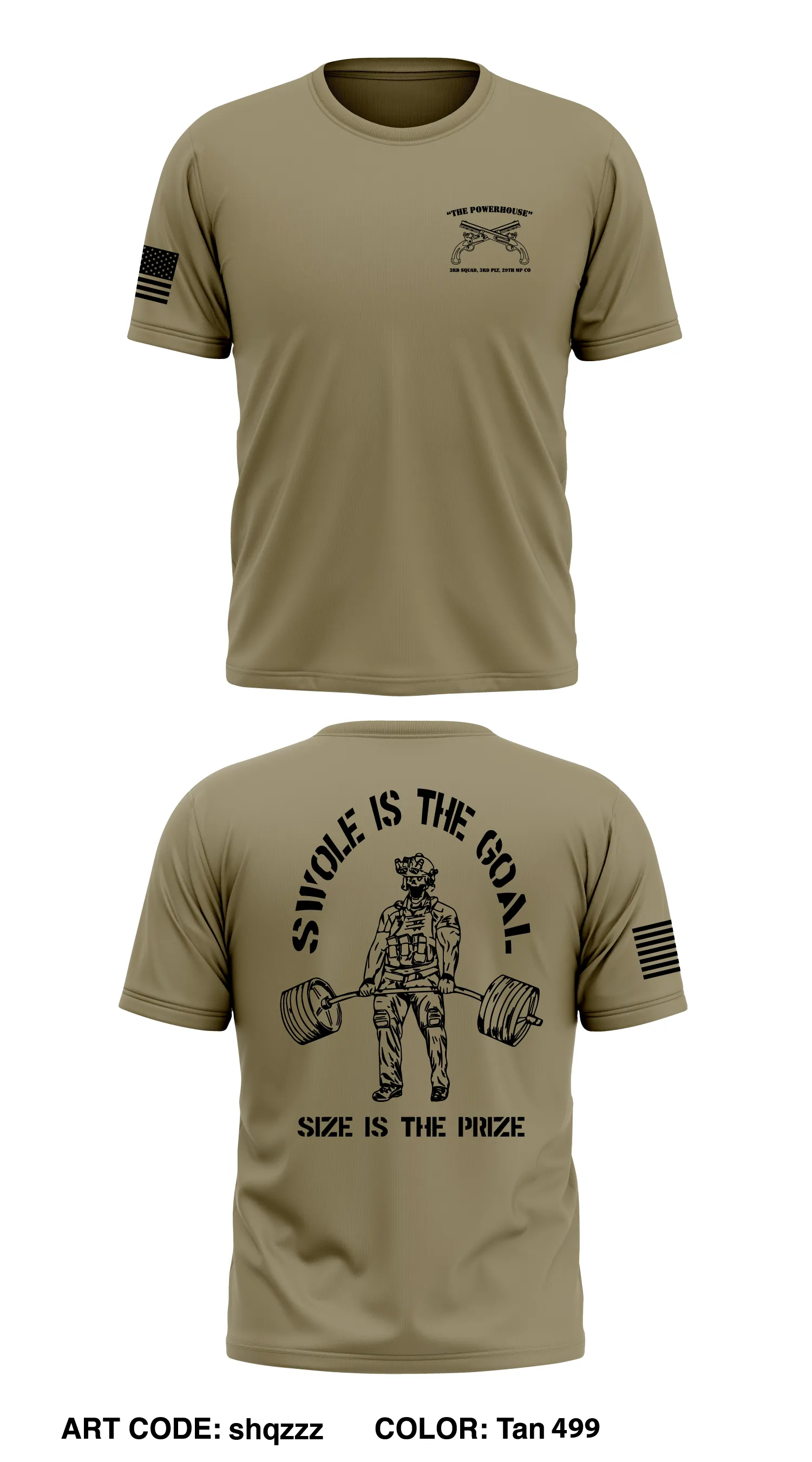 3rd squad, 3rd plt, 29th MP Co.  Store 1 Core Men's SS Performance Tee - shqzzz