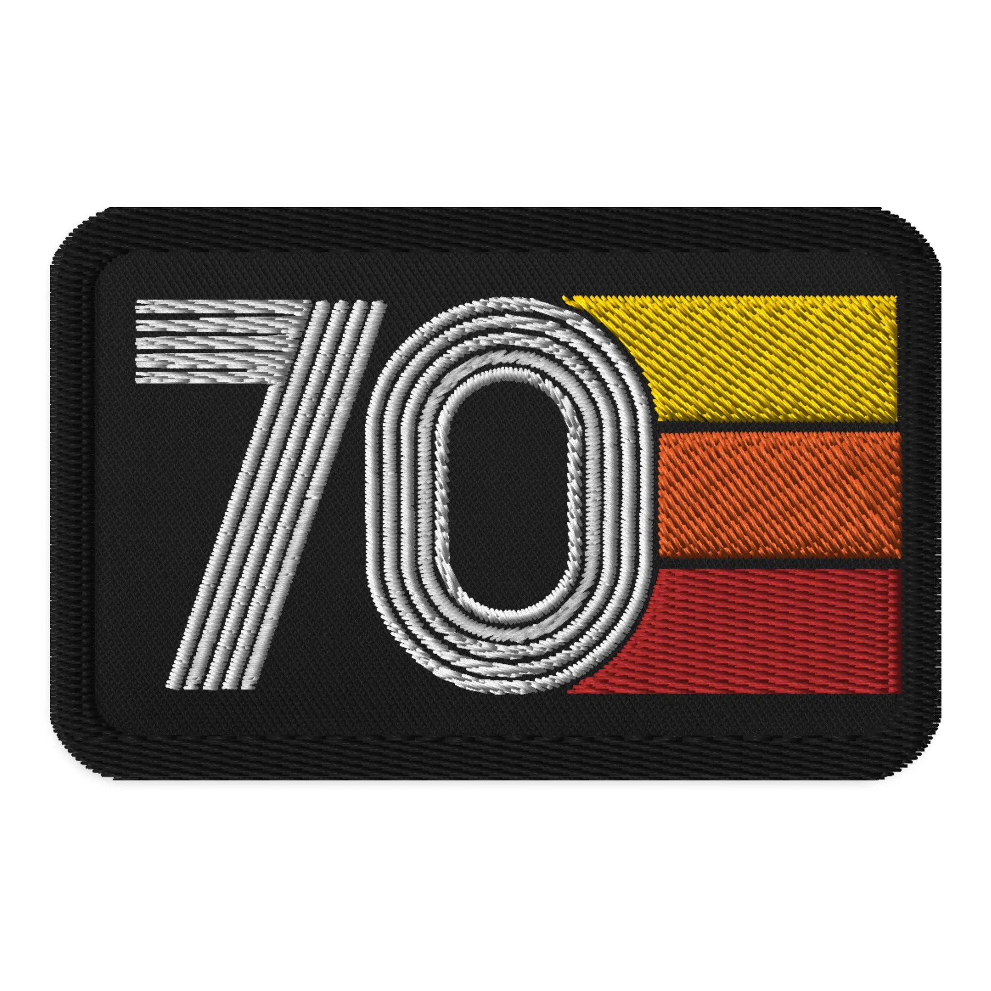 70 - 1970 Retro Tri-Line Embroidered patches