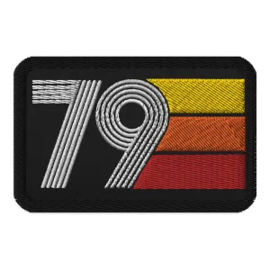 79 - 1979 Retro Tri-Line Embroidered patches