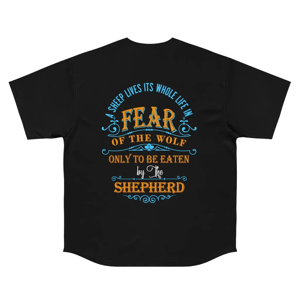 A Sheep Lives Its Whole Life Men's Baseball Jersey