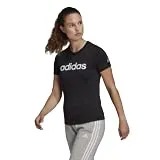 Adidas Women's Slim fit T-Shirt (DP2361_Black/White Medium)