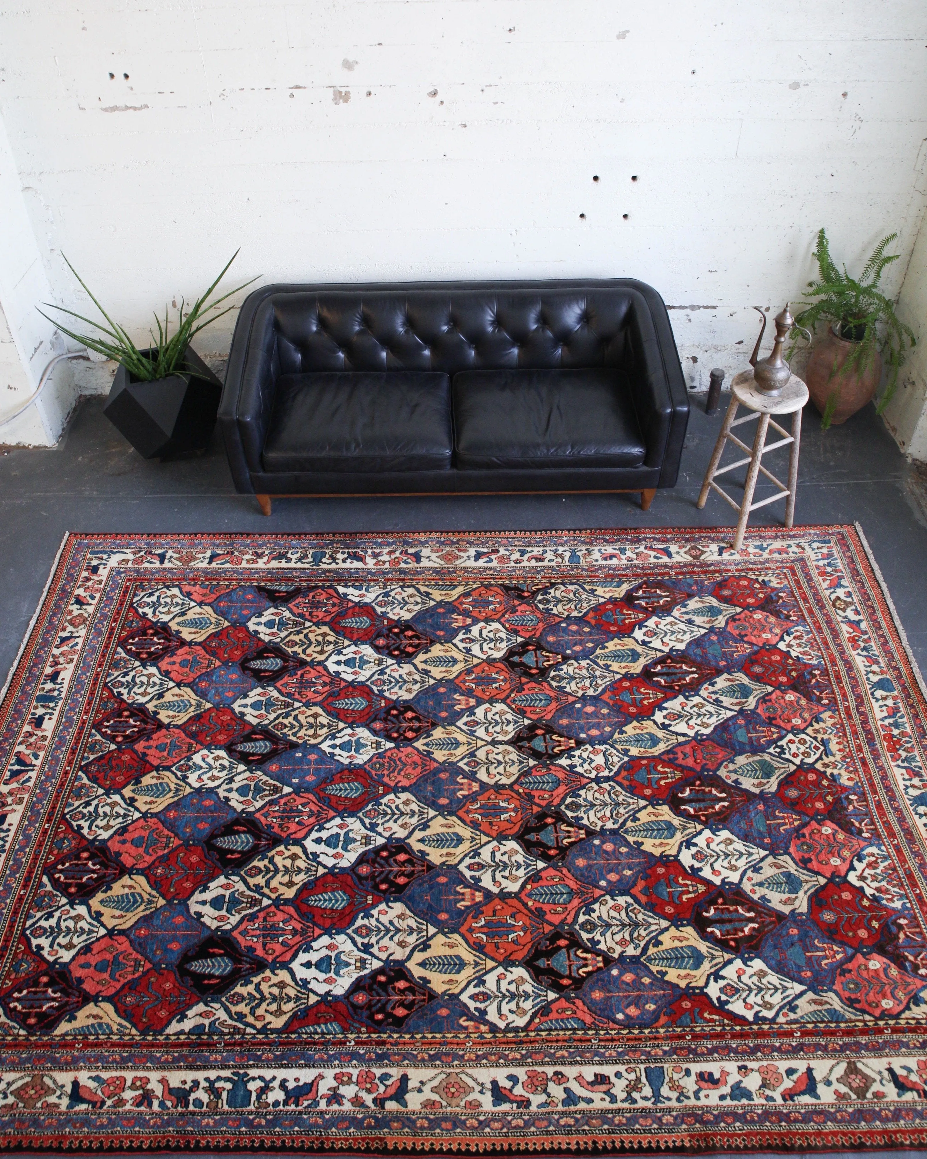 Antique Persian Bakhtiari Rug