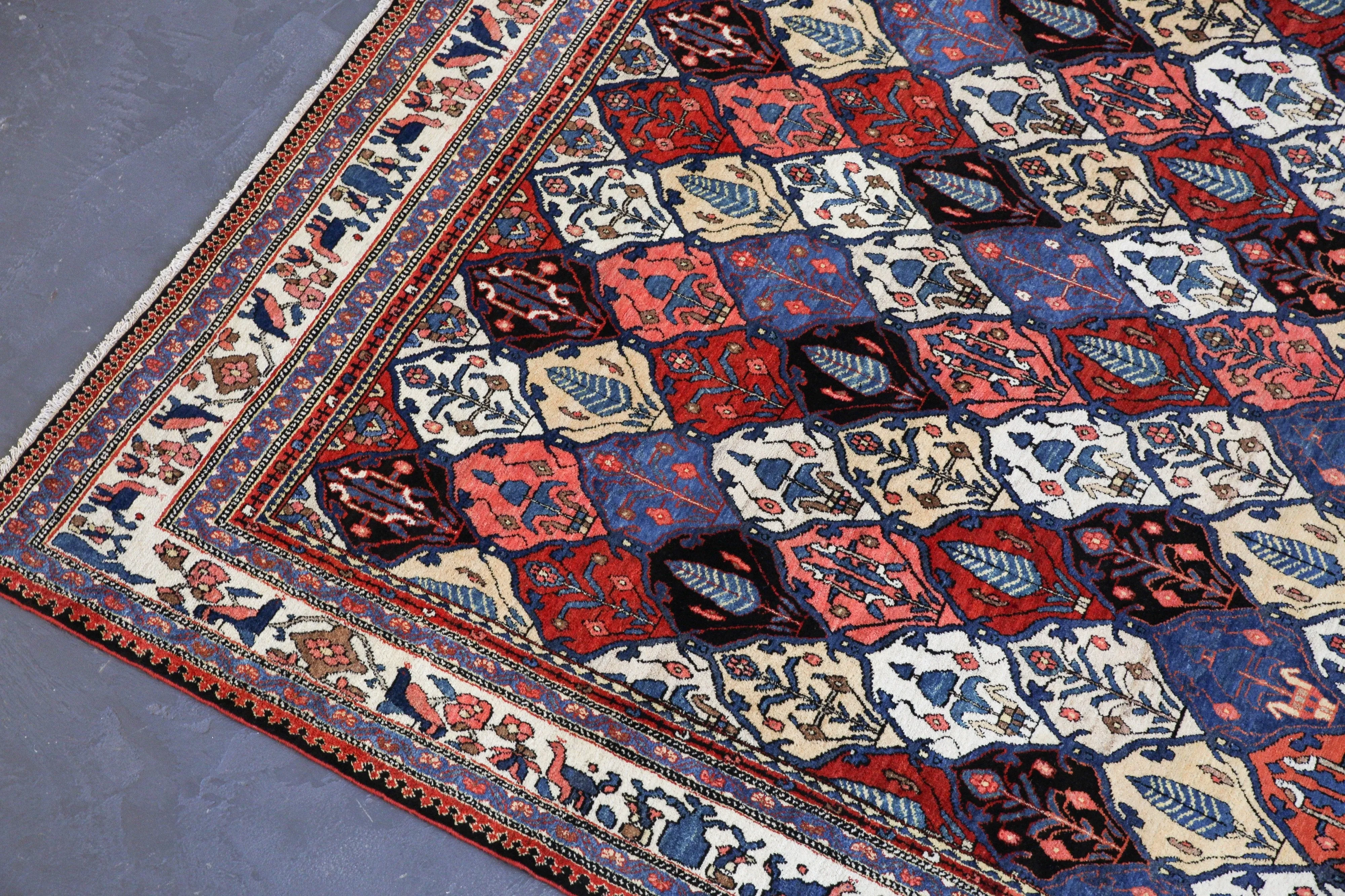 Antique Persian Bakhtiari Rug