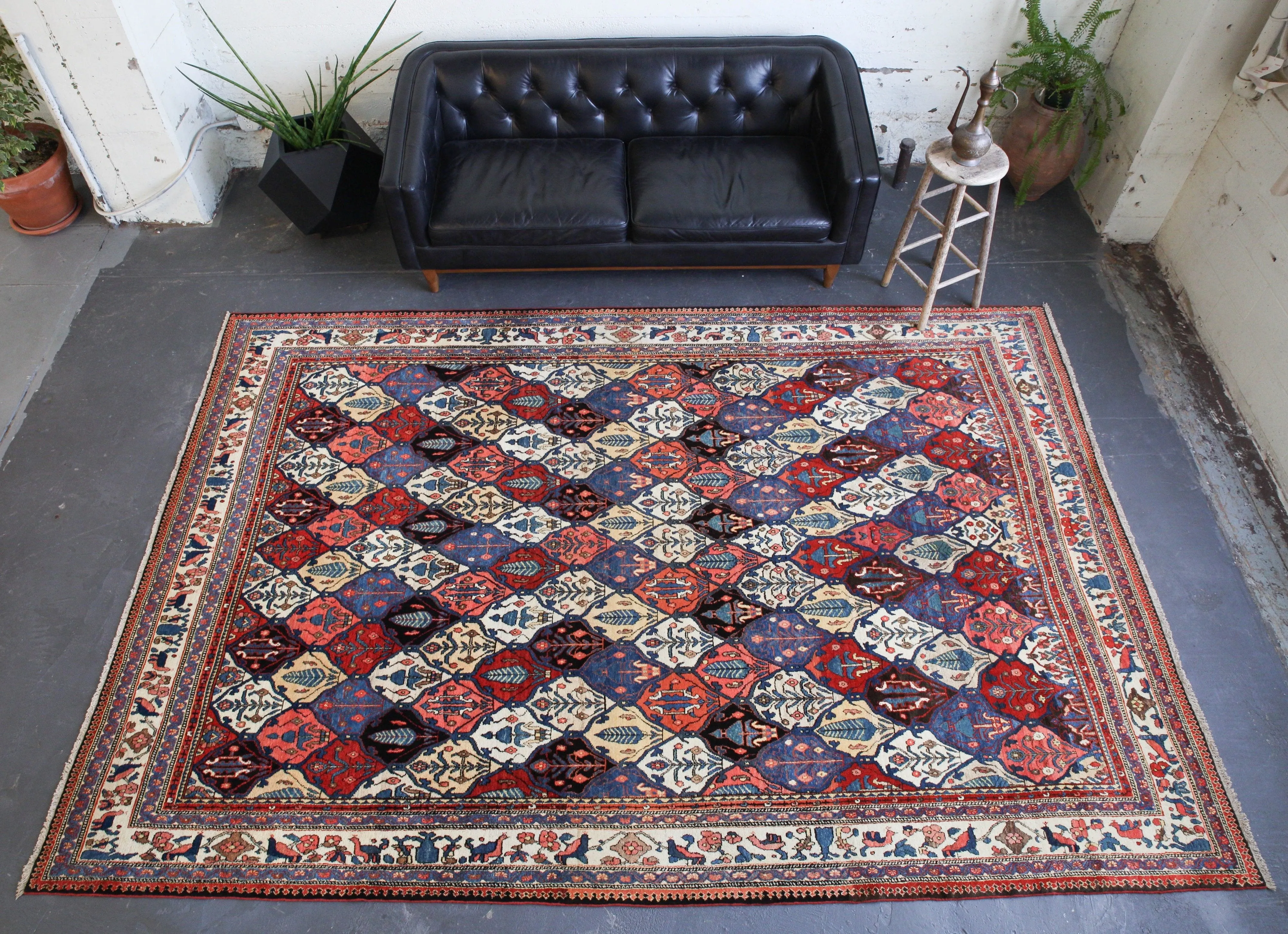 Antique Persian Bakhtiari Rug