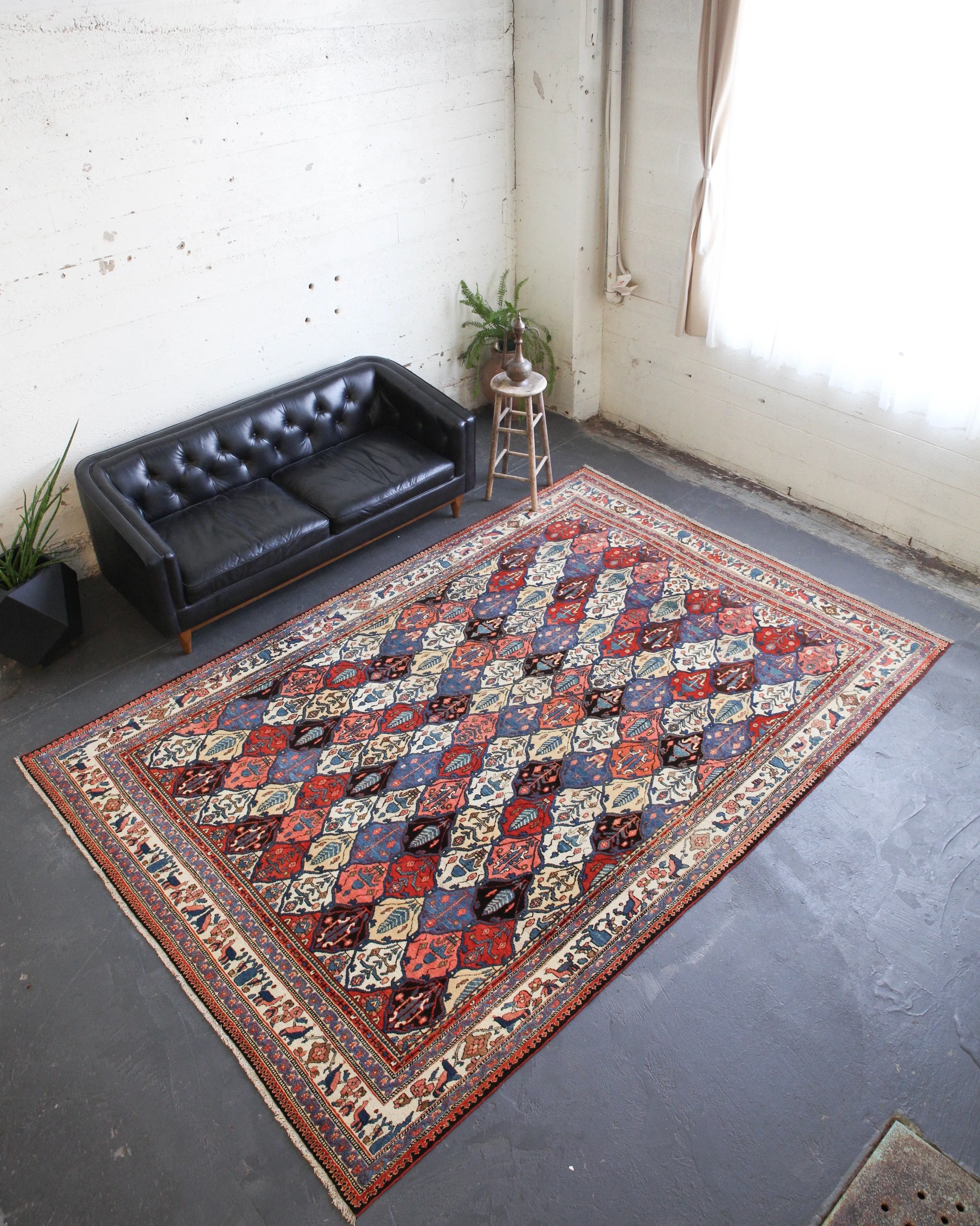 Antique Persian Bakhtiari Rug