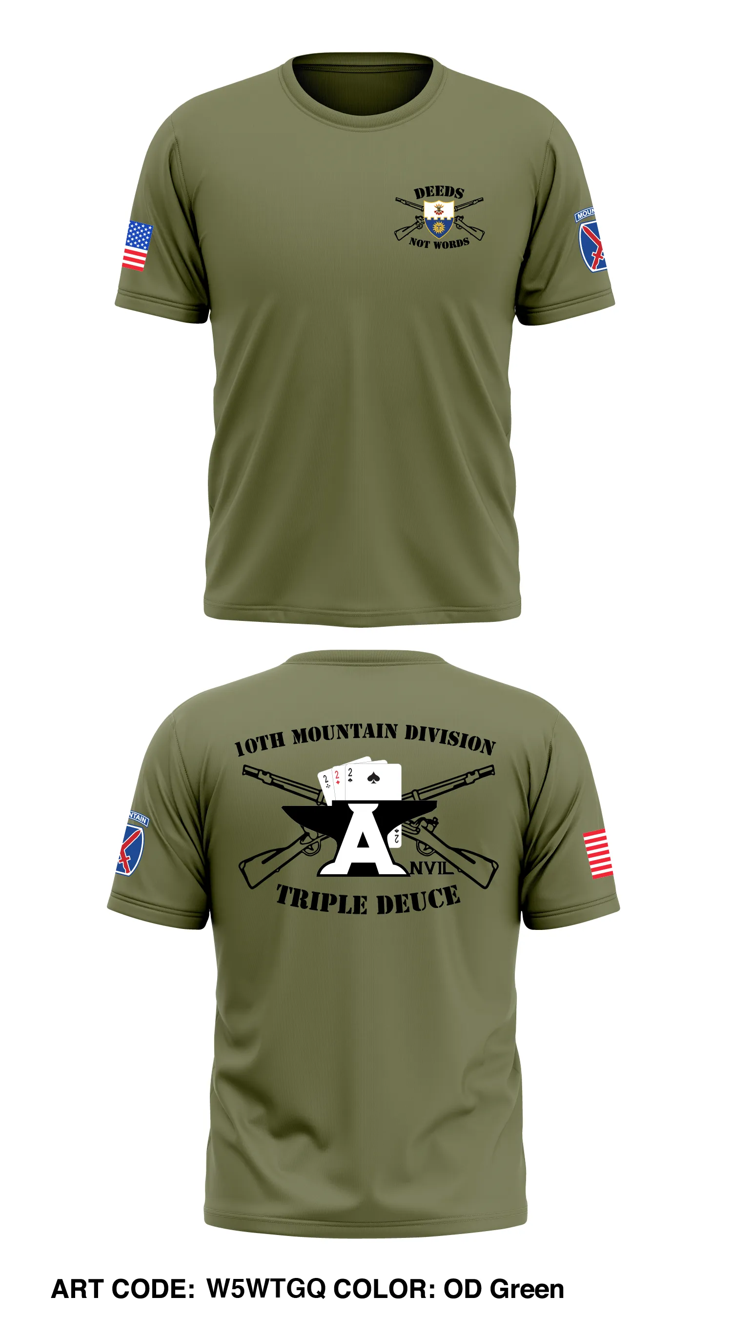 Anvil Company, 2-22 IN BN Store 1 Core Men's SS Performance Tee - W5WTGQ
