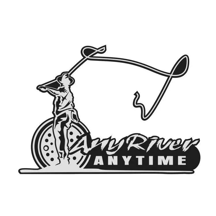 ANY RIVER ANY TIME FLY FISHING DECAL By Upstream Images