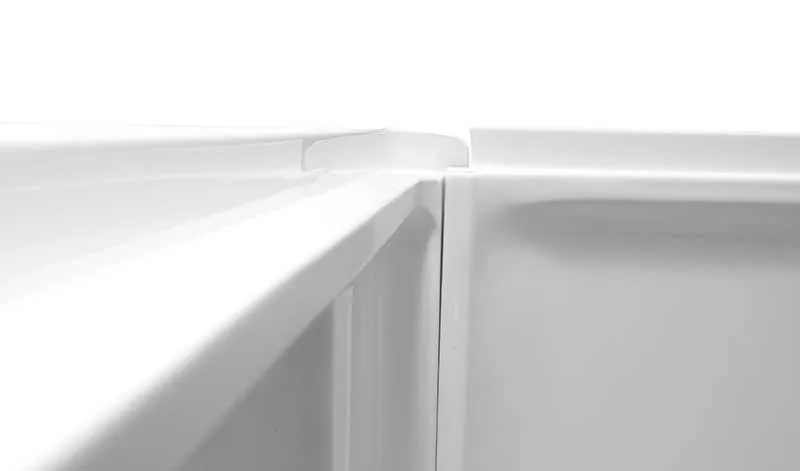 Anzzi Lex-Class 60 in. x 36 in. x 74 in. 2-piece DIY Friendly Corner Shower Surround in White