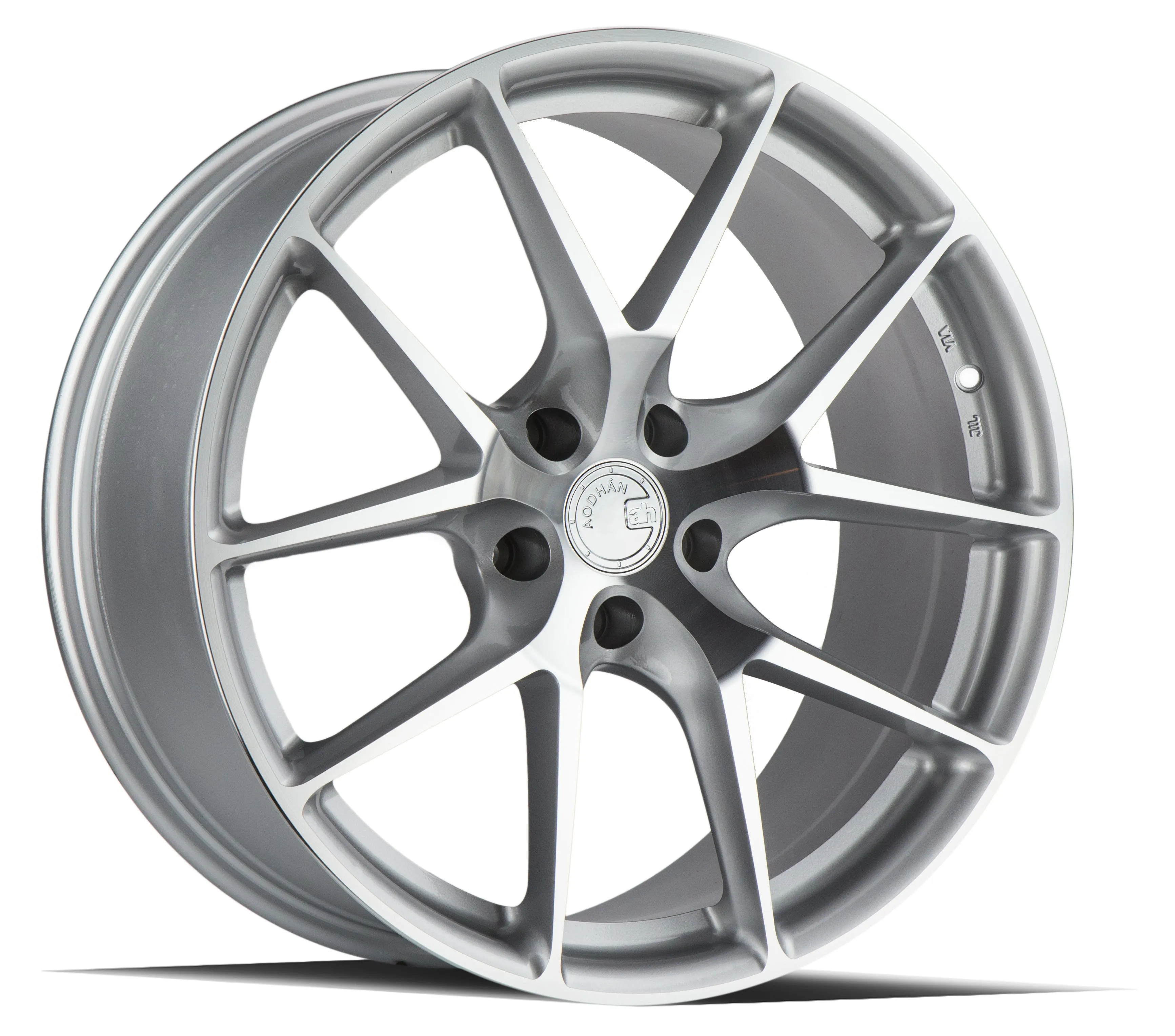 Aodhan LS007 19x8.5 5X114.3  15 Silver Machined Face