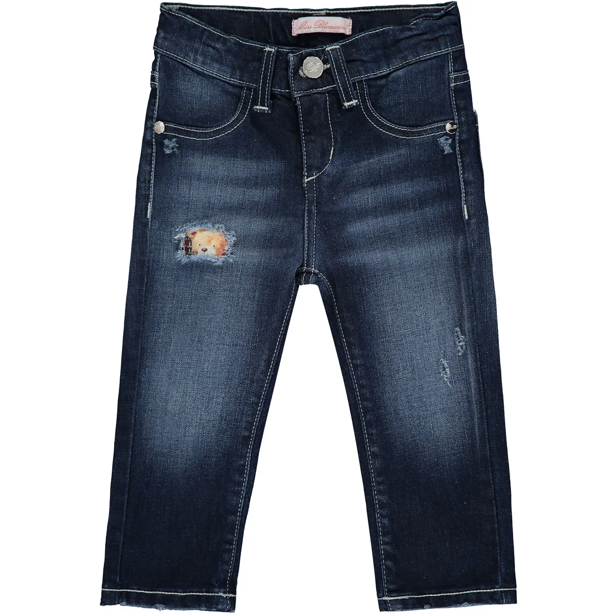 Baby Girl Dark Blue Denim Jeans