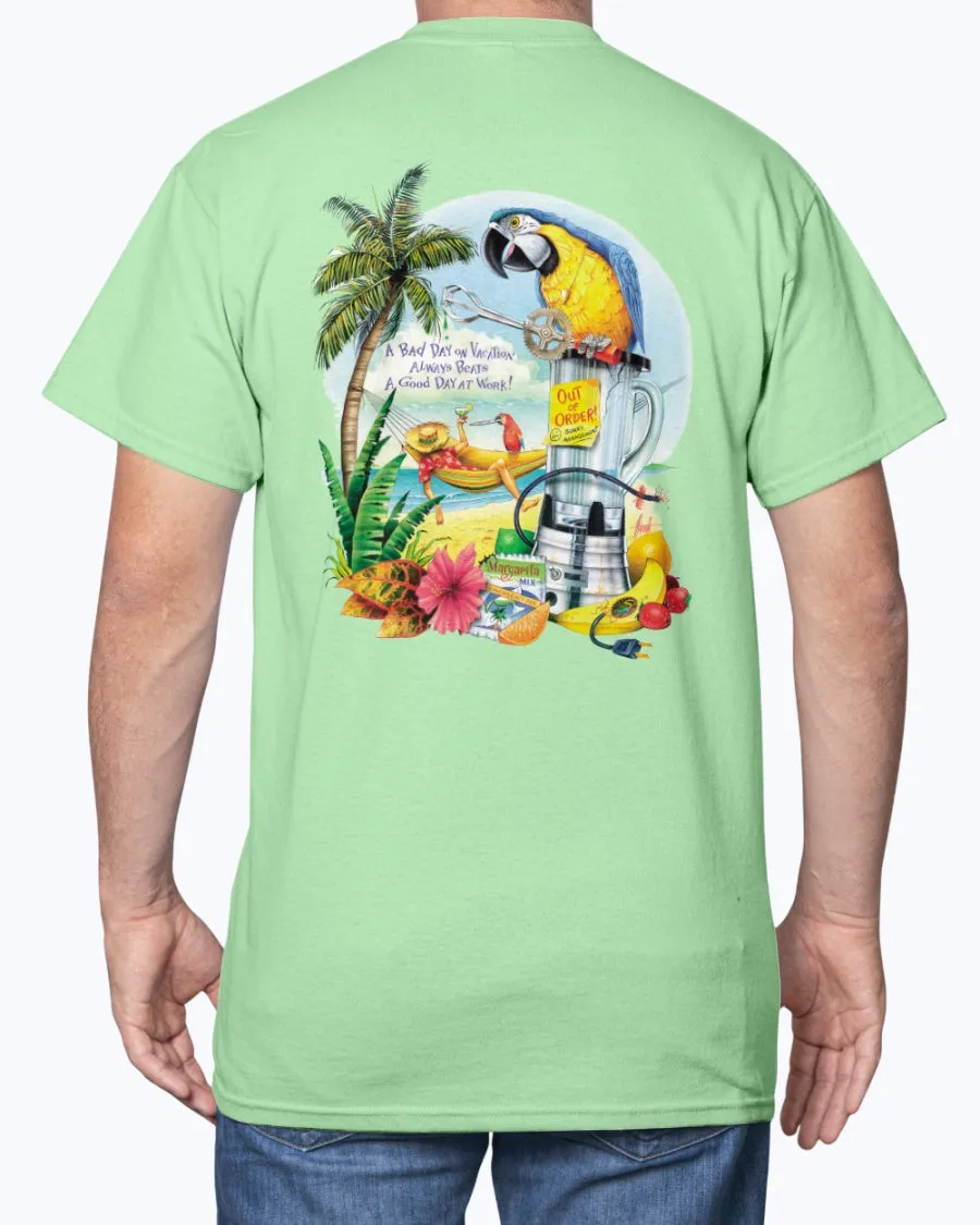 Bad Day on Vacation Beats a Good Day at Work 6 oz Cotton T-shirt
