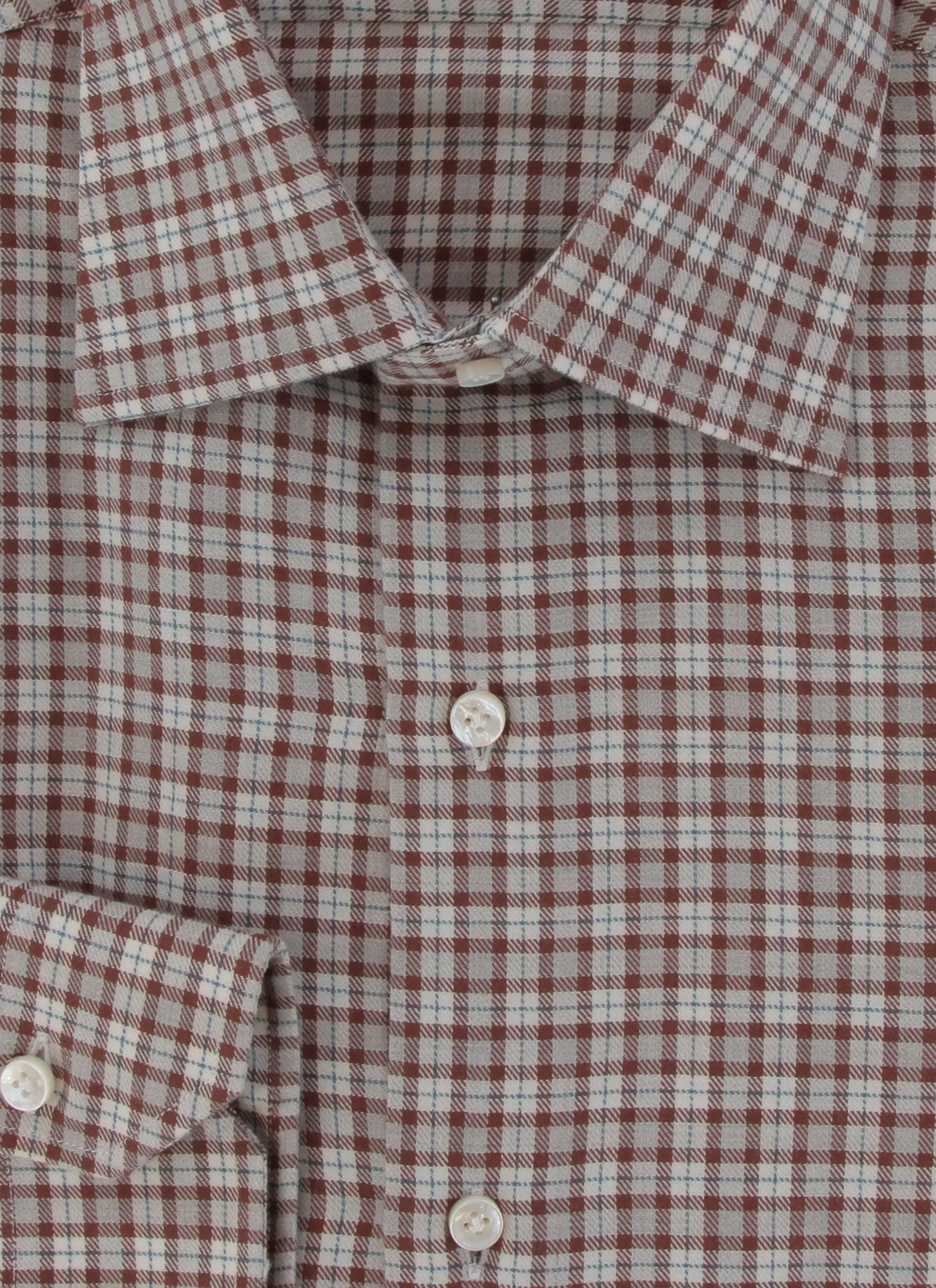 Barba Napoli Brown Shirt - Slim