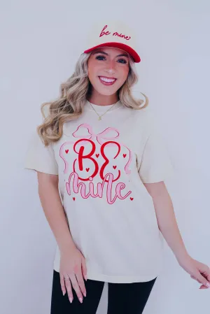 Be Mine Bow Comfort Colors Graphic Tee S-3X