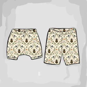 Bee and Botanicals Rolled Shorts