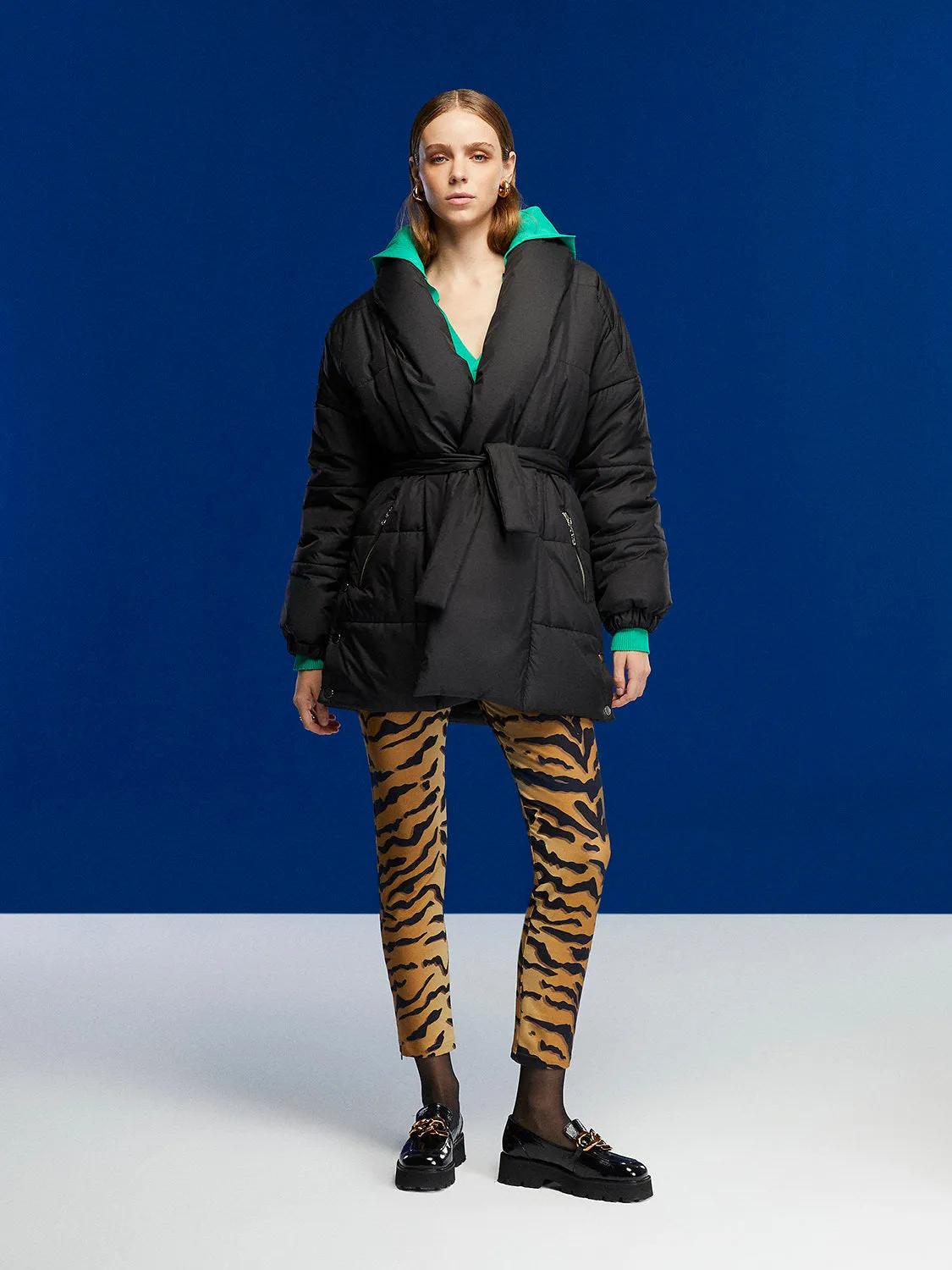 Belted Puffer Jacket
