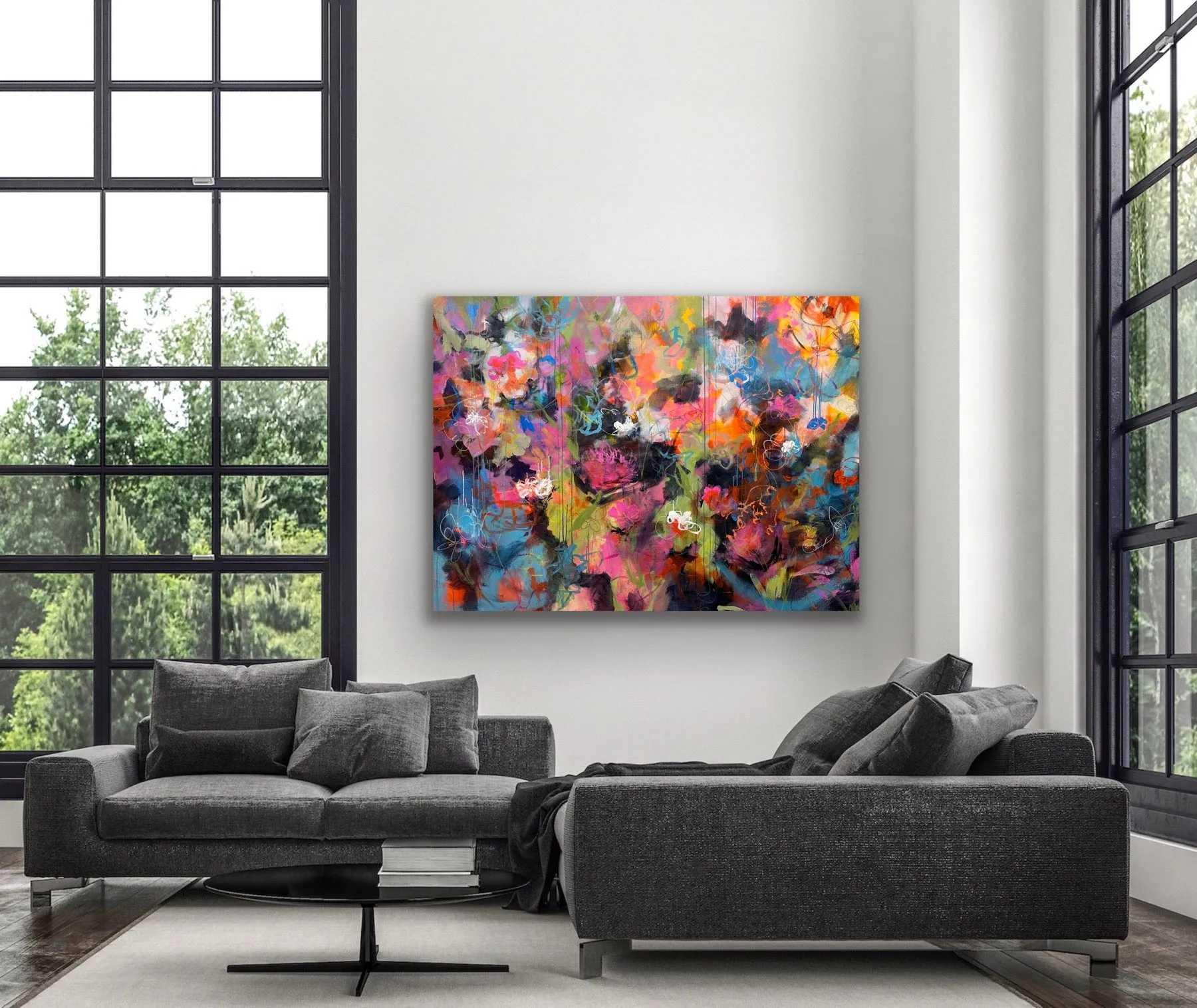 Bevy of Blooms 58x84