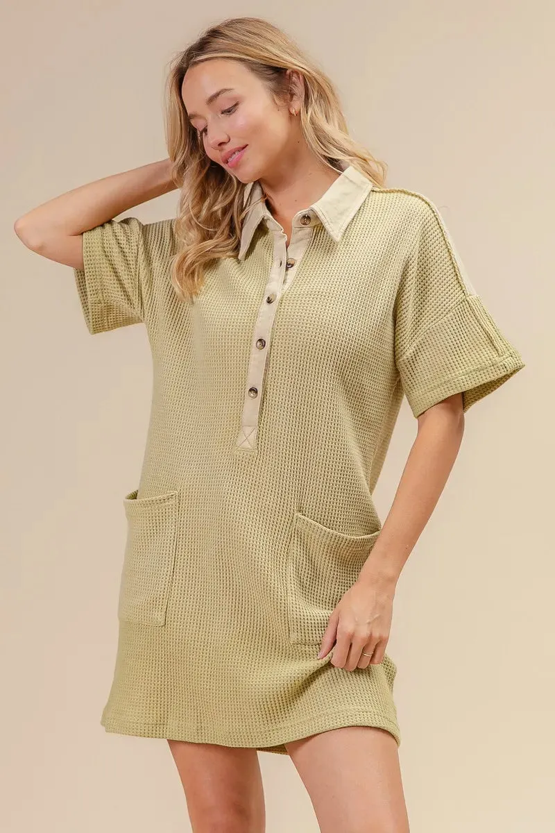 BiBi Dip Dye Mineral Washed Knit Dress S-XL