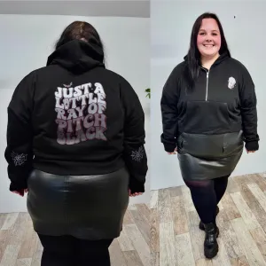 Black Crop hoodie