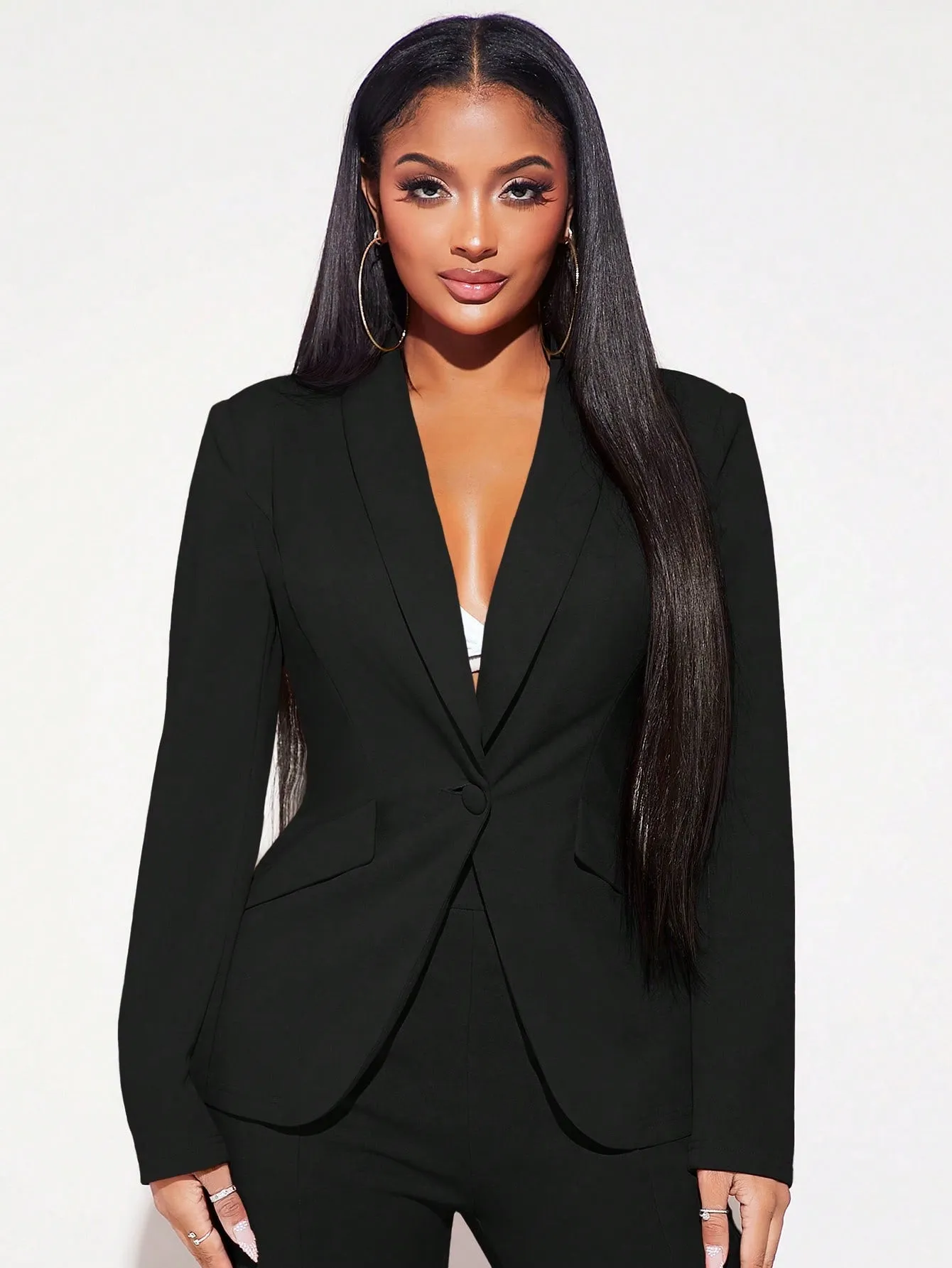 Blazer de Cuello Esmoquin SXY en Cherry Vibes