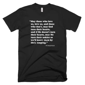 Bleak "Anonymous" Quote Unisex Tee in White Type