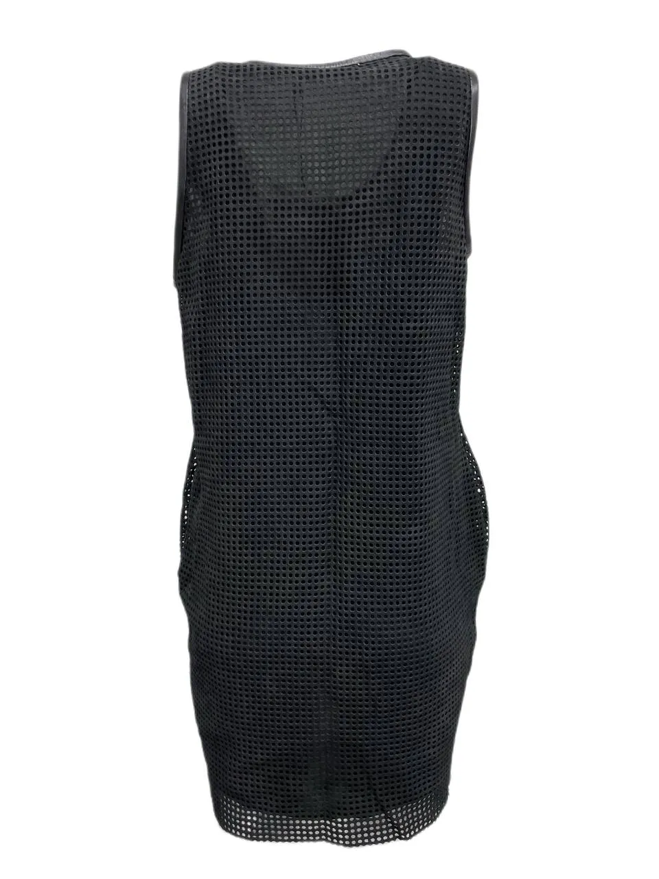 BLK DNM Women's Black Leather Sleeveless Short Dress 11 Size S NWT