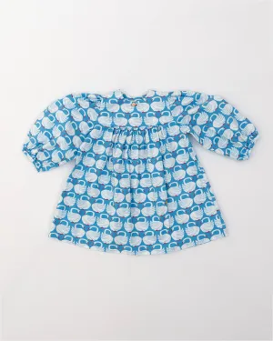 Blouson Dress- Swans