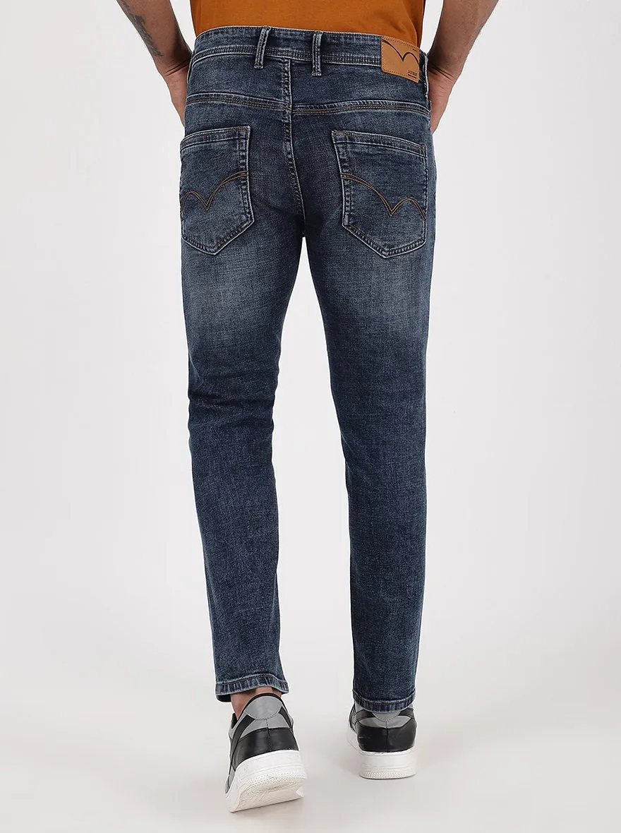 Blue Washed Rider Fit Jeans | JadeBlue