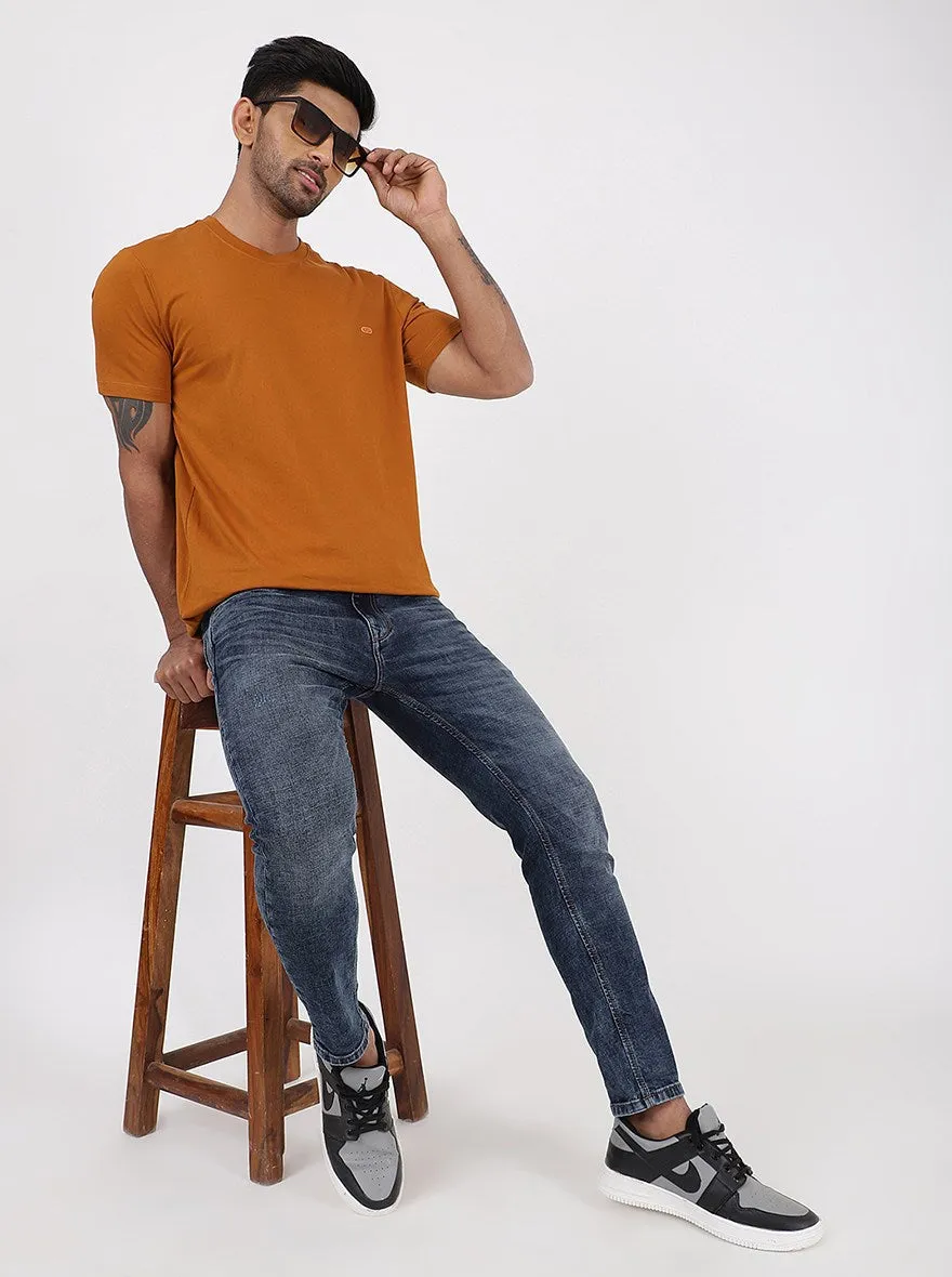 Blue Washed Rider Fit Jeans | JadeBlue