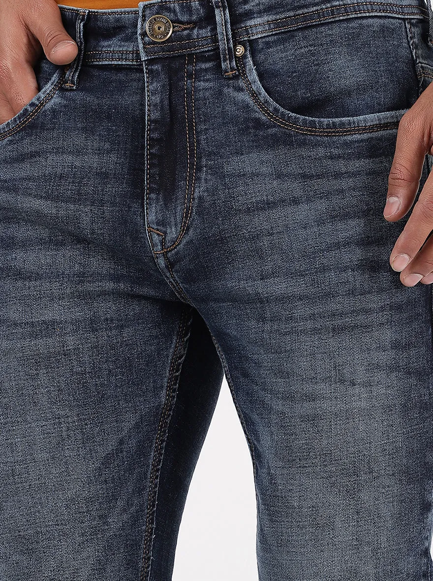 Blue Washed Rider Fit Jeans | JadeBlue