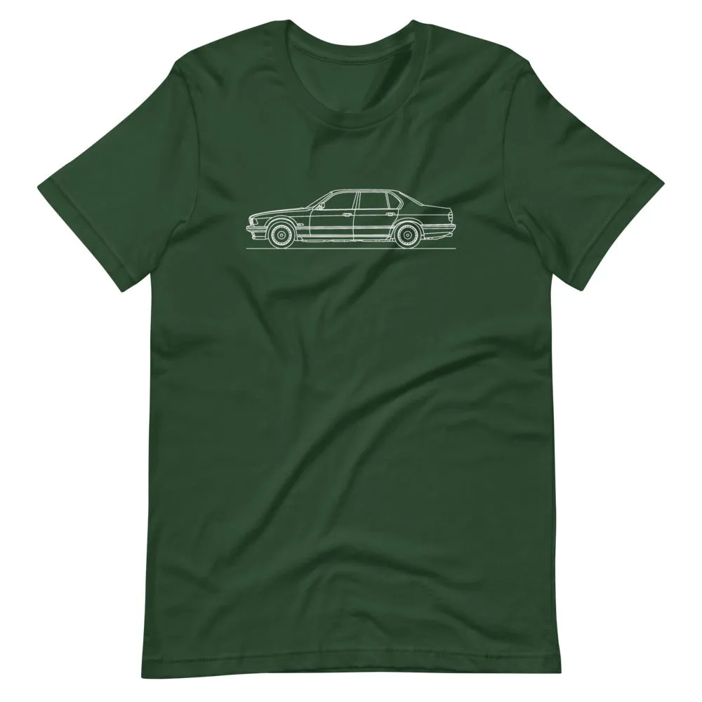 BMW E32 750iL silhouette T-shirt