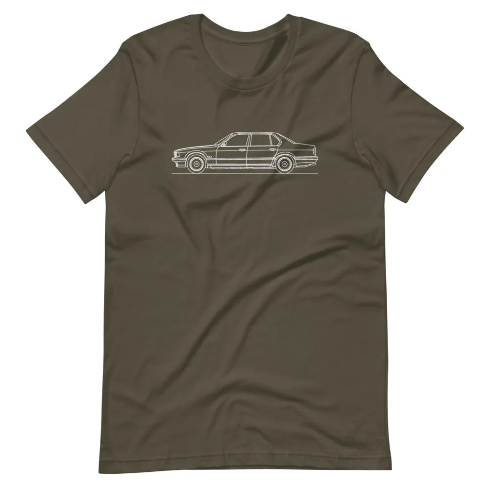 BMW E32 750iL silhouette T-shirt