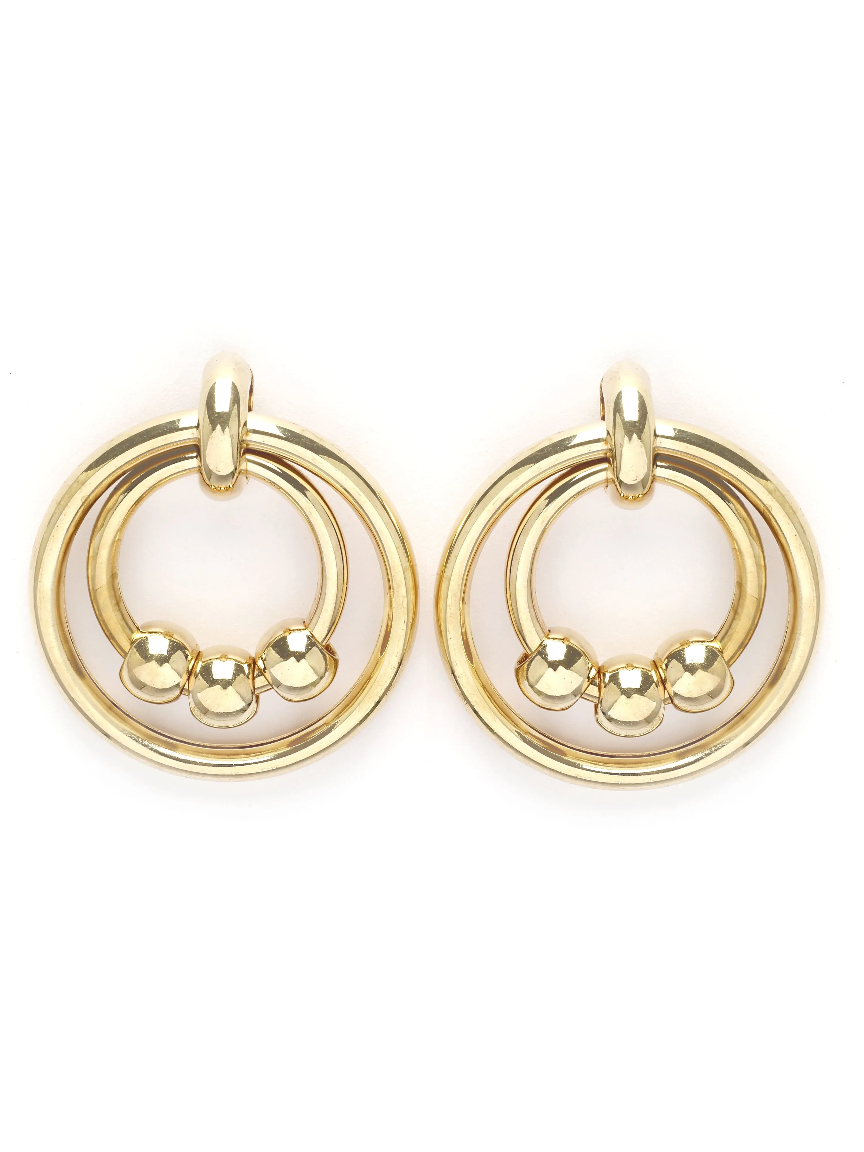 Bohey by KARATCART Gold Plated Contemporary Dangler Earrings for Women