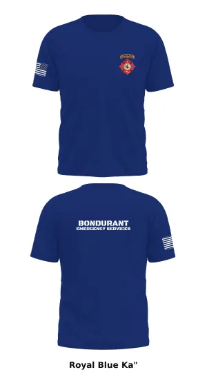 Bondurant Emergency Services Store 1 Core Men's SS Performance Tee - Ka"