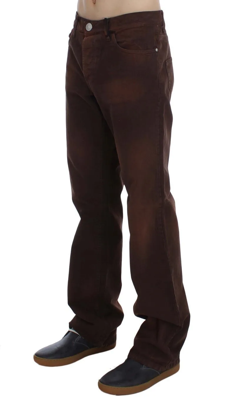 Bordeaux Cotton Regular Fit Jeans