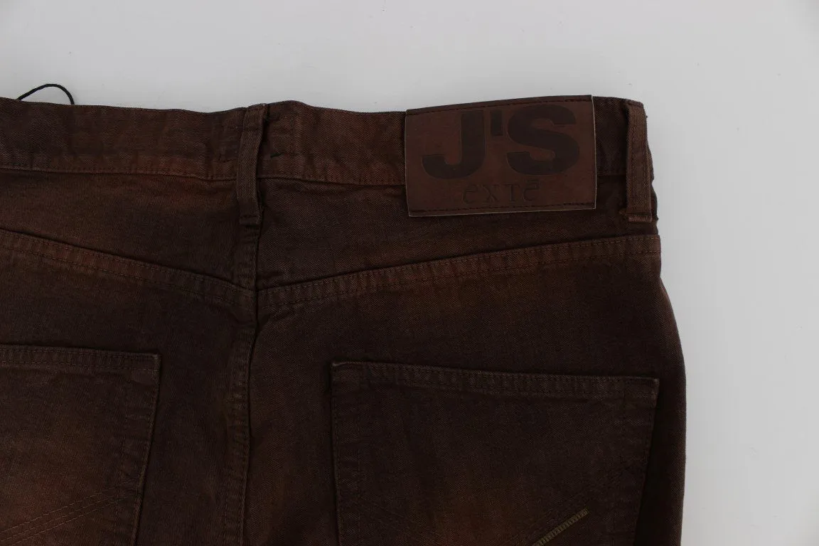Bordeaux Cotton Regular Fit Jeans