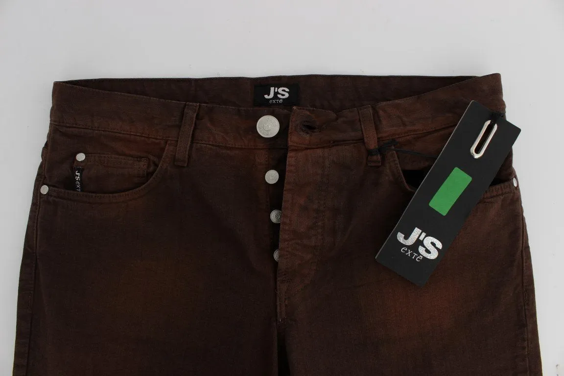 Bordeaux Cotton Regular Fit Jeans