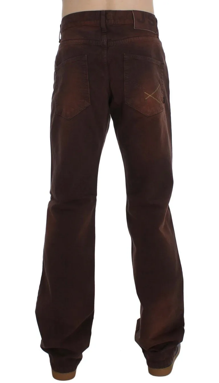 Bordeaux Cotton Regular Fit Jeans