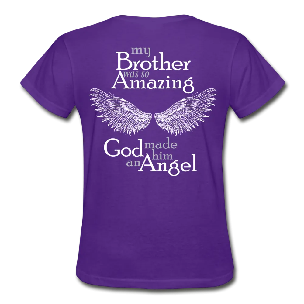 Brother Amazing Angel - Sister of an Angel Gildan Ultra Cotton Ladies T-Shirt