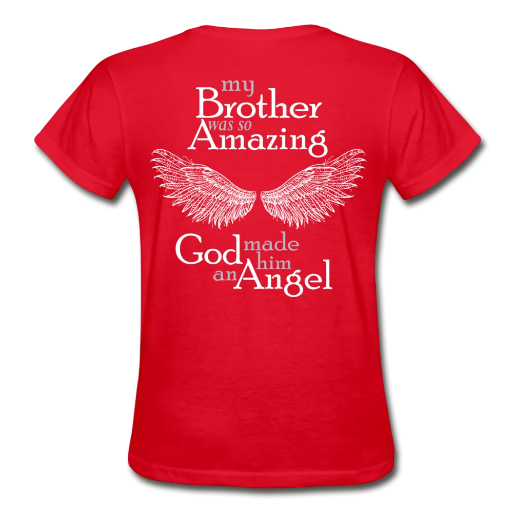 Brother Amazing Angel - Sister of an Angel Gildan Ultra Cotton Ladies T-Shirt