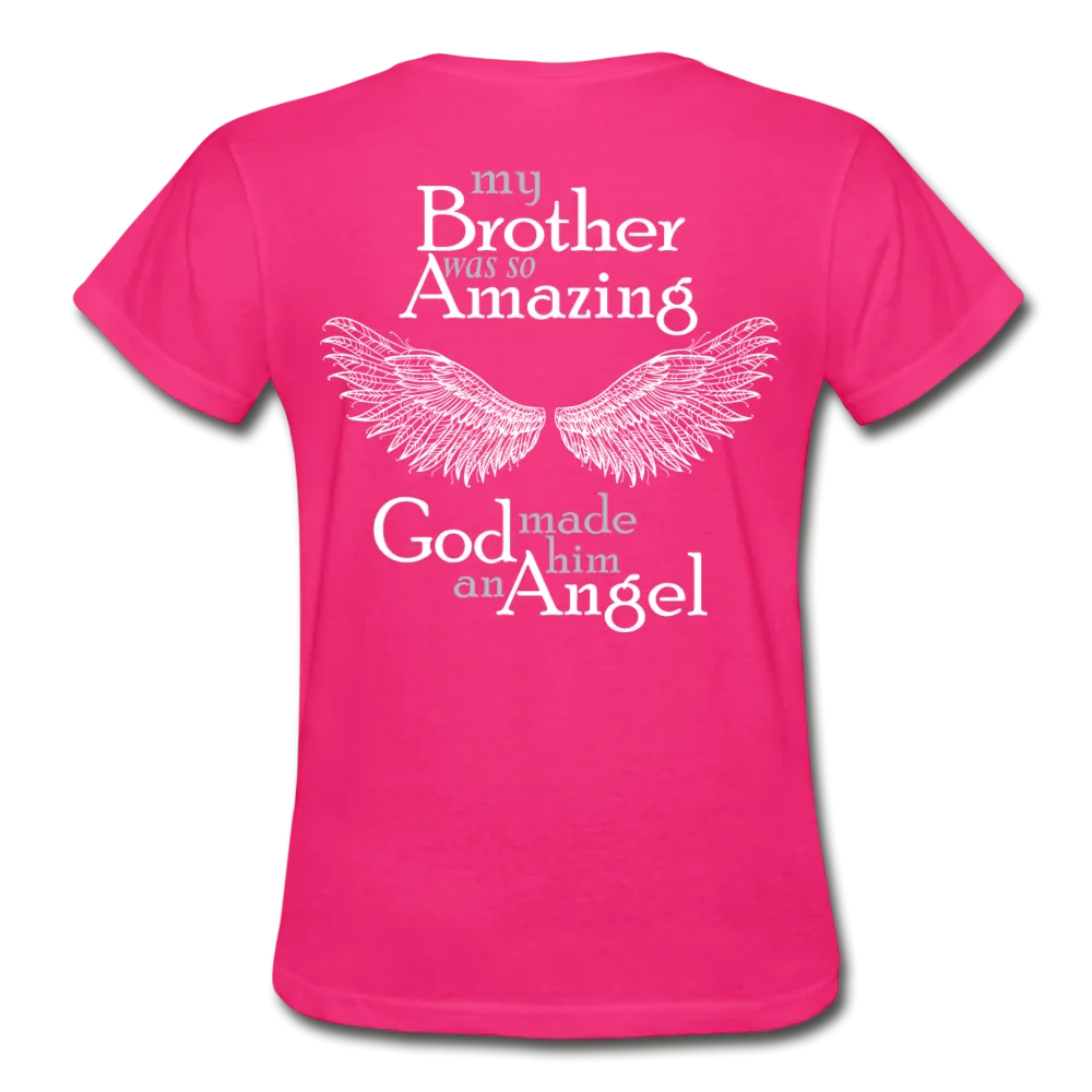 Brother Amazing Angel - Sister of an Angel Gildan Ultra Cotton Ladies T-Shirt