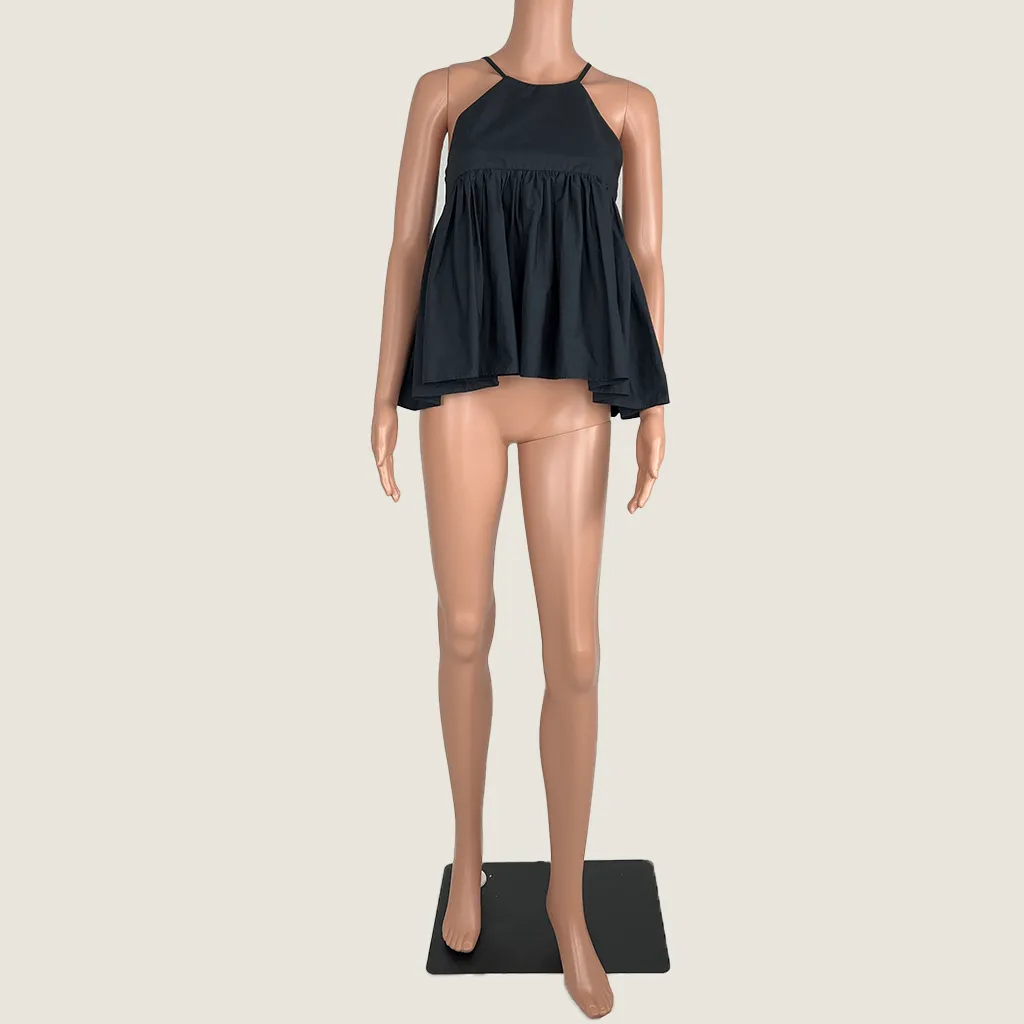 By Johnny Baby Doll Black Sleeveless Top 6