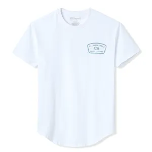 CA LEGENDS DROP-CUT T-SHIRT - WHITE