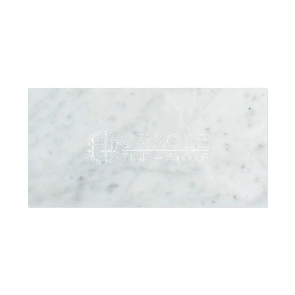 Carrara White Italian (Bianco Carrara) Marble 12 X 24 Field Tile (Lot of 20 pcs. (40 sq. ft.), Polished)
