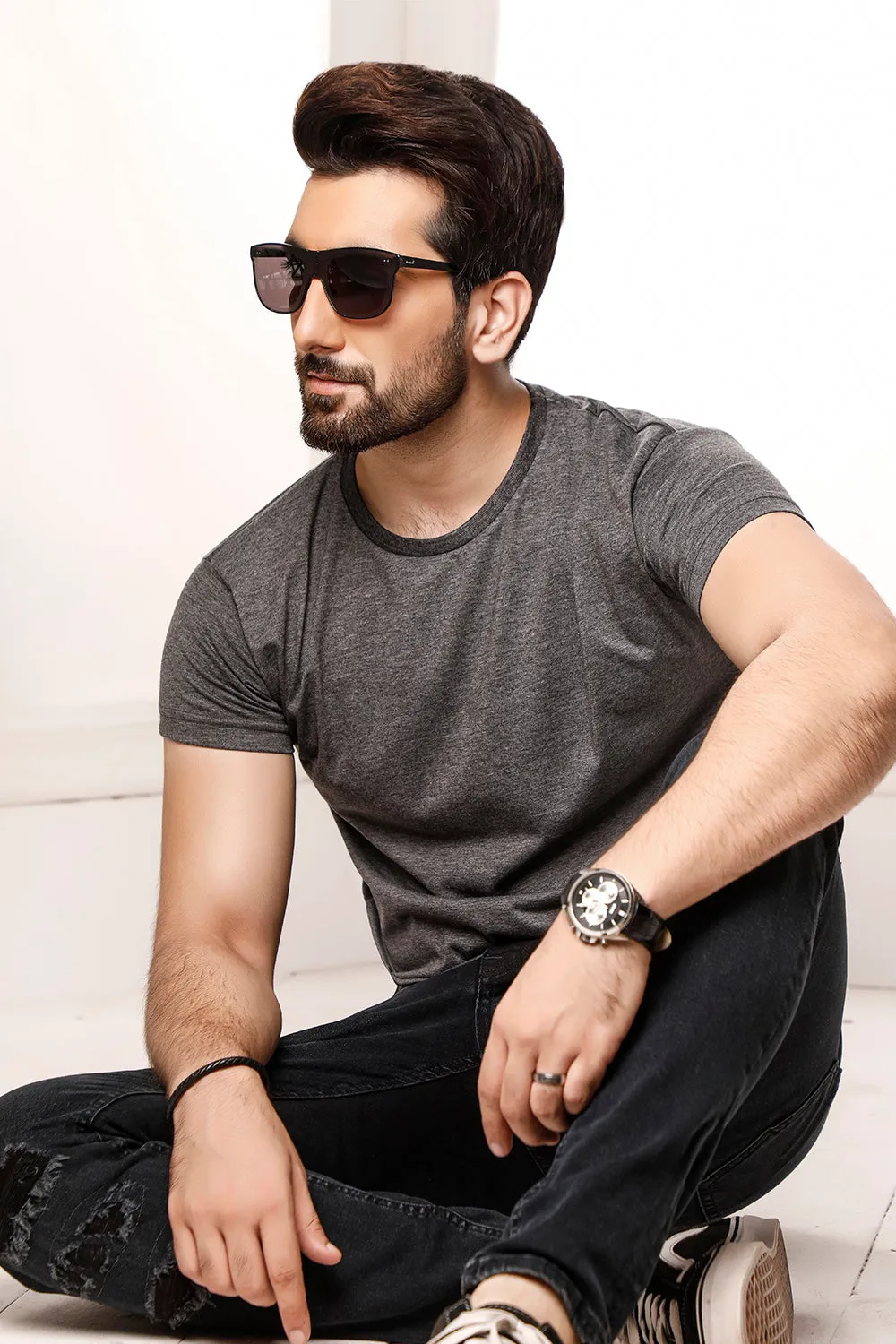 Charcoal Crew Neck